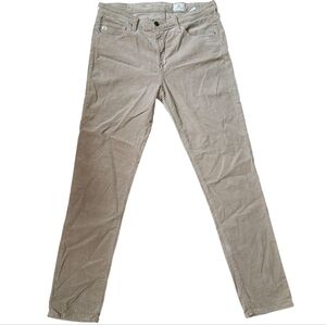 AG Adriano Goldschmied Prima Cigarette Leg Corduroy Straight Jean Tan 30 Fall
